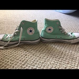 Women’s Size 6 Mint Converse High Tops